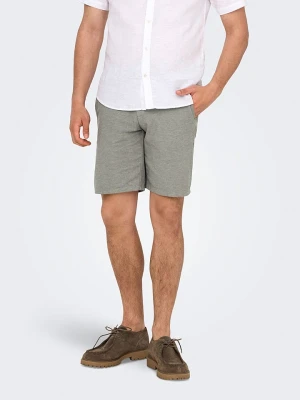 ONLY & SONS Szorty chino "Onsmark" w kolorze zielonym rozmiar: M