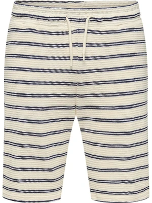 ONLY & SONS Szorty dresowe "Ian" w kolorze granatowo-kremowym rozmiar: XL