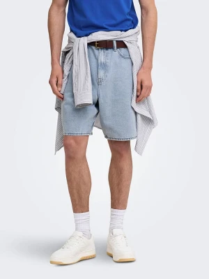 ONLY & SONS Szorty dżinsowe "Onsfade" w kolorze błękitnym rozmiar: M