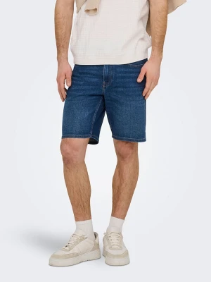 ONLY & SONS Szorty dżinsowe "Onsweft" w kolorze niebieskim rozmiar: L