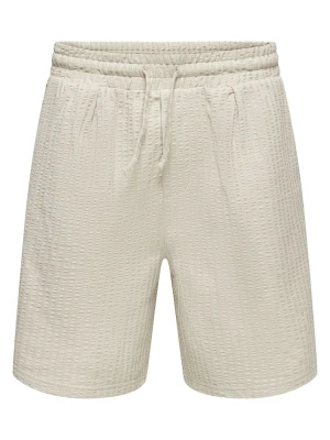 ONLY & SONS Szorty "Onsaustin" w kolorze beżowym rozmiar: M