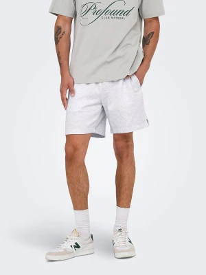 ONLY & SONS Szorty "Onsdavid" w kolorze białym rozmiar: L
