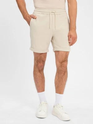 Only&Sons Szorty - ONSNewkodyl Mężczyźni beżowy wypukły wzór tkaniny,