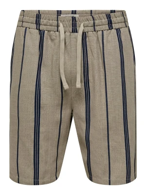 ONLY & SONS Szorty w kolorze beżowym rozmiar: M