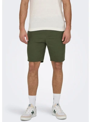 ONLY & SONS Szorty w kolorze zielonym rozmiar: M