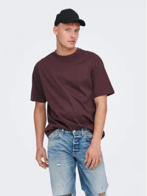 Only & Sons T-Shirt 22022532 Brązowy Relaxed Fit