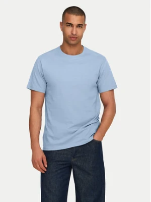 Only & Sons T-Shirt 22025208 Błękitny Regular Fit