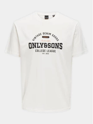 Only & Sons T-Shirt Lenny 22028593 Biały Regular Fit