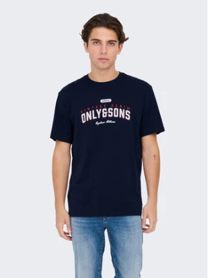 Only & Sons T-Shirt Lenny 22028593 Granatowy Regular Fit