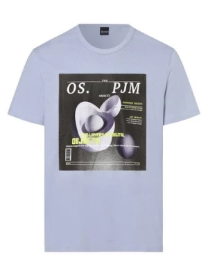Only&Sons T-shirt męski Mężczyźni Bawełna niebieski nadruk,