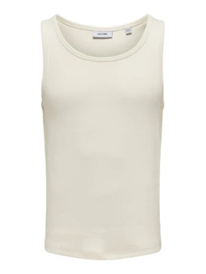 Only & Sons Tank top Tanner 22030217 Écru Regular Fit