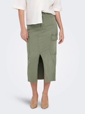 ONLY Spódnica dżinsowa w kolorze khaki rozmiar: XS