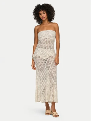 ONLY Spódnica maxi Aya 15375833 Brązowy ciemny Regular Fit