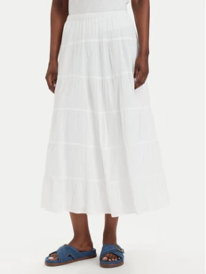 ONLY Spódnica maxi Kelly  15374229 Biały Regular Fit
