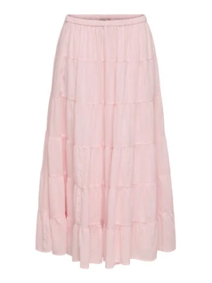 ONLY Spódnica maxi Kelly 15374229 Różowy jasny A-Line Fit