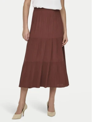 ONLY Spódnica maxi Mikka 15324808 Brązowy Regular Fit