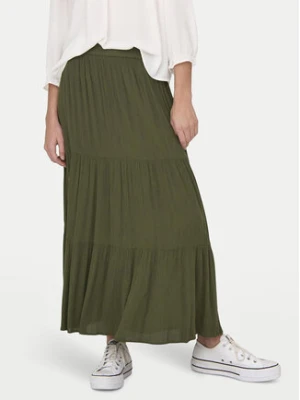 ONLY Spódnica maxi Mikka 15324808 Zielony Regular Fit