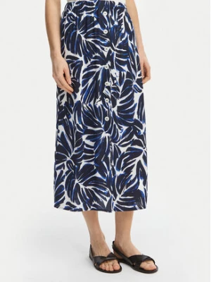 ONLY Spódnica midi Nova 15222223 Granatowy Regular Fit