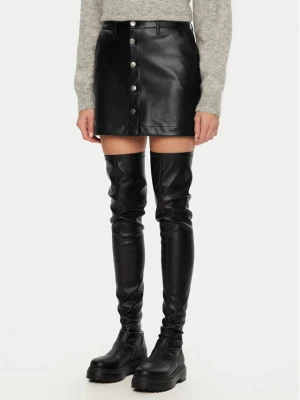 ONLY Spódnica z imitacji skóry Amazing 15331876 Czarny Slim Fit