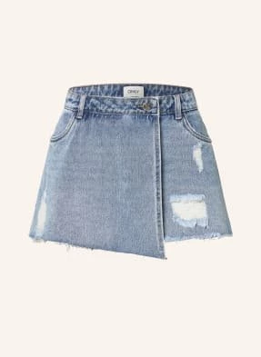 Only Spódnico-Spodnie Z Jeansu W Stylu Kopertowym blau