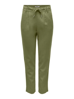 ONLY Spodnie "Caro-Poptrash" w kolorze oliwkowym rozmiar: XS/L32