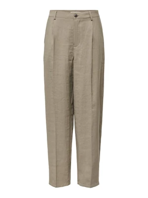 ONLY Spodnie chino w kolorze beżowym rozmiar: M/L32