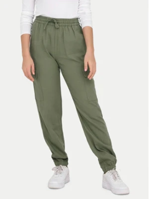 ONLY Spodnie dresowe Caro 15310987 Zielony Cargo Fit
