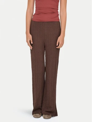 ONLY Spodnie materiałowe Ella 15368471 Brązowy Wide Leg