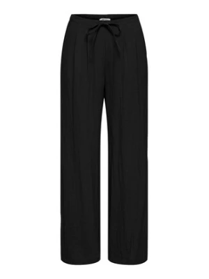 ONLY Spodnie materiałowe Lita 15370273 Czarny Relaxed Fit