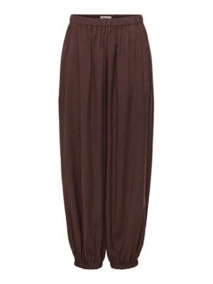 ONLY Spodnie materiałowe Scarly 15380514 Brązowy Relaxed Fit