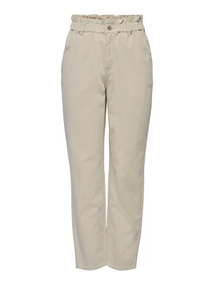 ONLY Spodnie "Ova-Darsy" w kolorze beżowym rozmiar: XS/L32