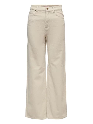 ONLY Spodnie sztruksowe "Hope" w kolorze beżowym rozmiar: 42/L32