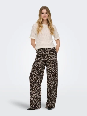 ONLY Spodnie w kolorze beżowym rozmiar: M / L32