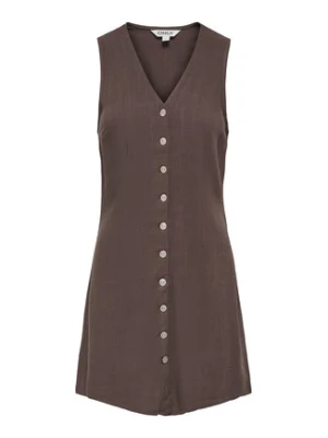 ONLY Sukienka codzienna Siesta 15357797 Brązowy ciemny Regular Fit