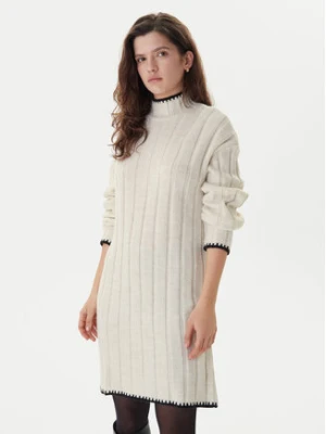 ONLY Sukienka dzianinowa Chick Stitch 15366020 Beżowy Loose Fit