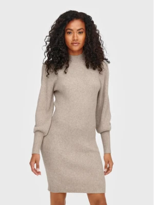 ONLY Sukienka dzianinowa Katia 15232502 Beżowy Comfort Fit