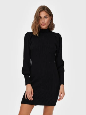 ONLY Sukienka dzianinowa Katia 15232502 Czarny Comfort Fit
