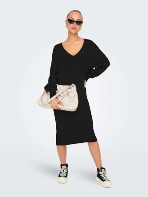 ONLY Sukienka dzianinowa w kolorze czarnym rozmiar: XS