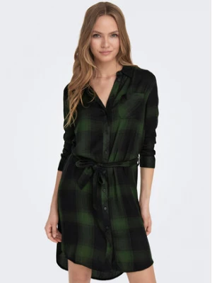 ONLY Sukienka koszulowa 15238033 Zielony Regular Fit