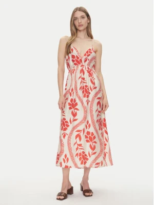 ONLY Sukienka letnia Catja 15347529 Czerwony Regular Fit