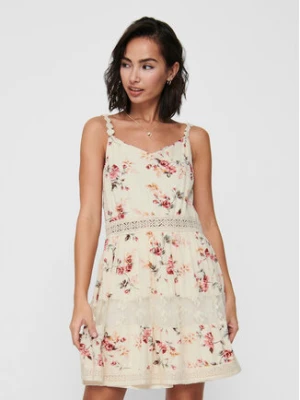 ONLY Sukienka letnia Karmen 15177478 Beżowy Regular Fit