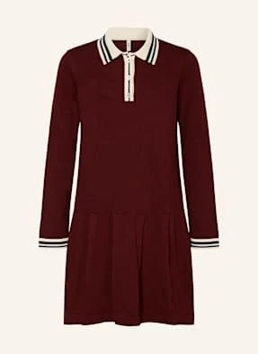 Only Sukienka Polo Z Dzianiny rot