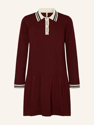 Only Sukienka Polo Z Dzianiny rot