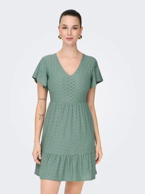 ONLY Sukienka "Sandra" w kolorze turkusowym rozmiar: M