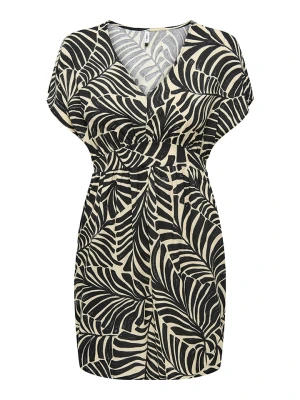 ONLY Sukienka w kolorze beżowo-czarnym rozmiar: XL