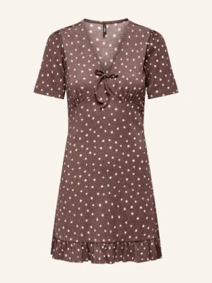 Only Sukienka Z Falbanami braun