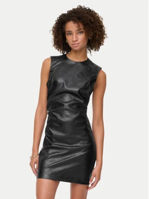 ONLY Sukienka z imitacji skóry Mone 15360231 Czarny Slim Fit