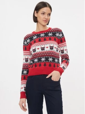 ONLY Sweter 15302939 Czerwony Regular Fit