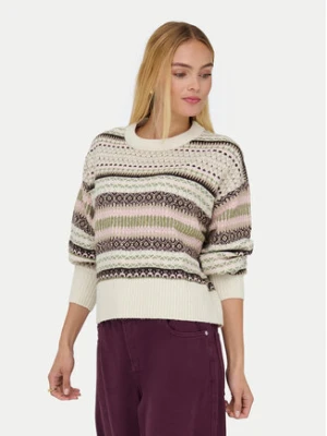 ONLY Sweter Arianne 15285832 Beżowy Regular Fit