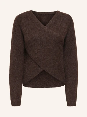 Only Sweter braun CIEMNOBRĄZOWY